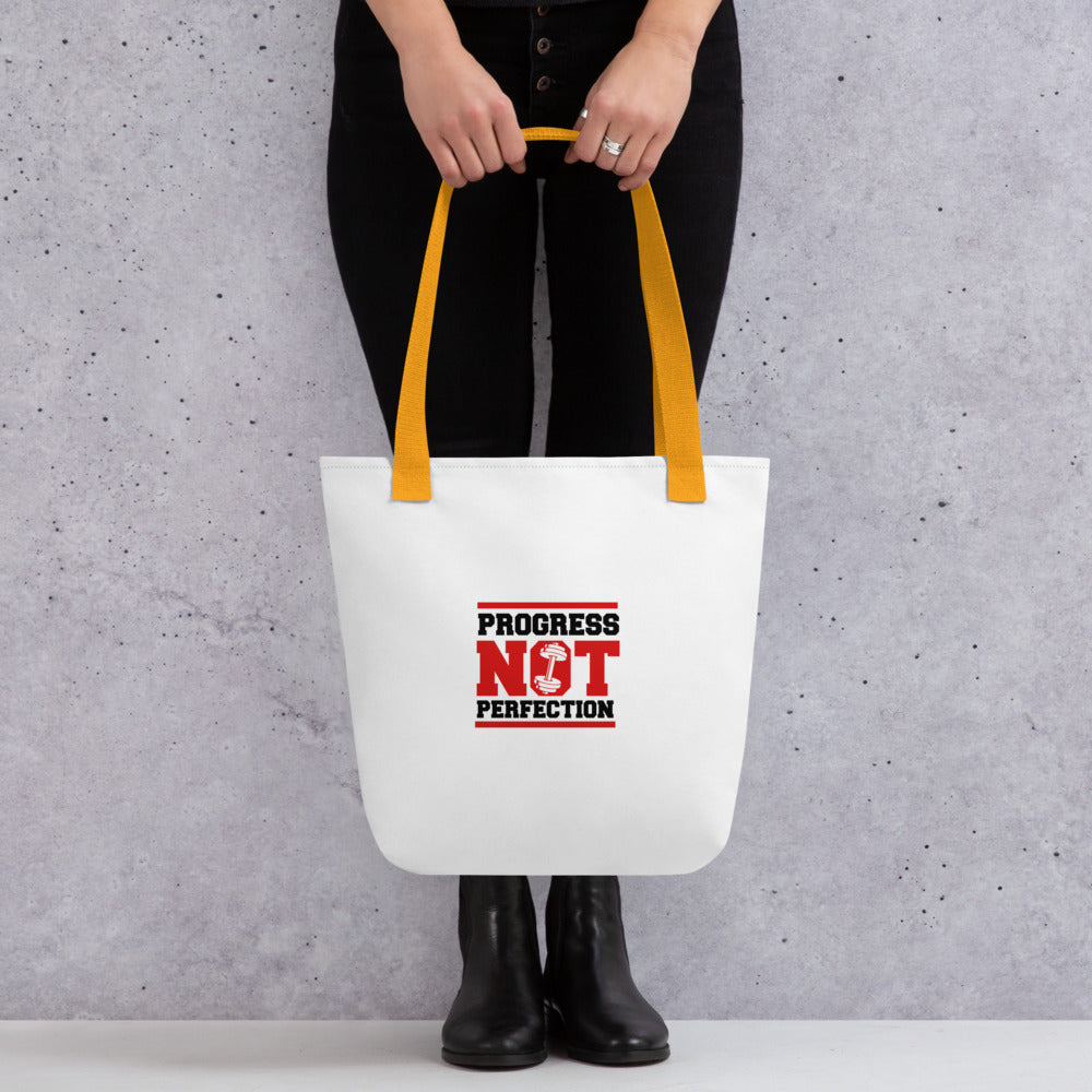 PROGRESS NOT PERFECTION - Tote bag