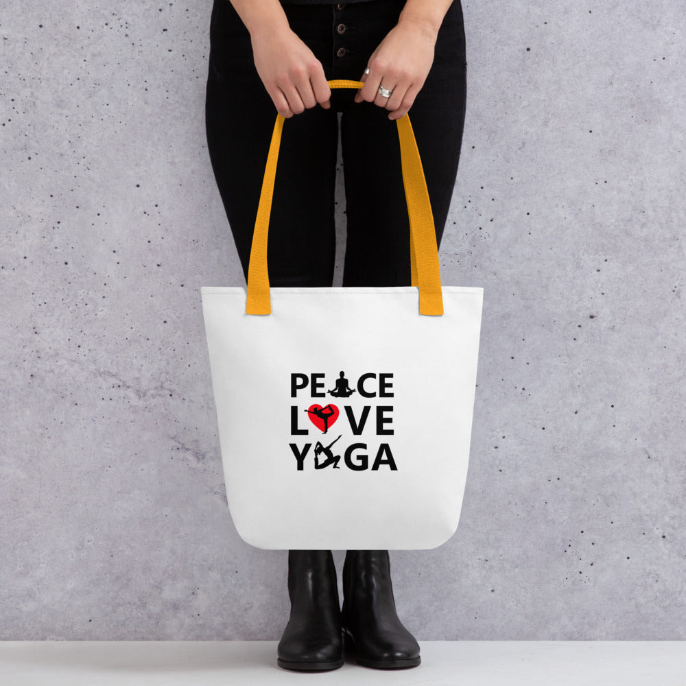 PEACE LOVE YOGA - Tote bag