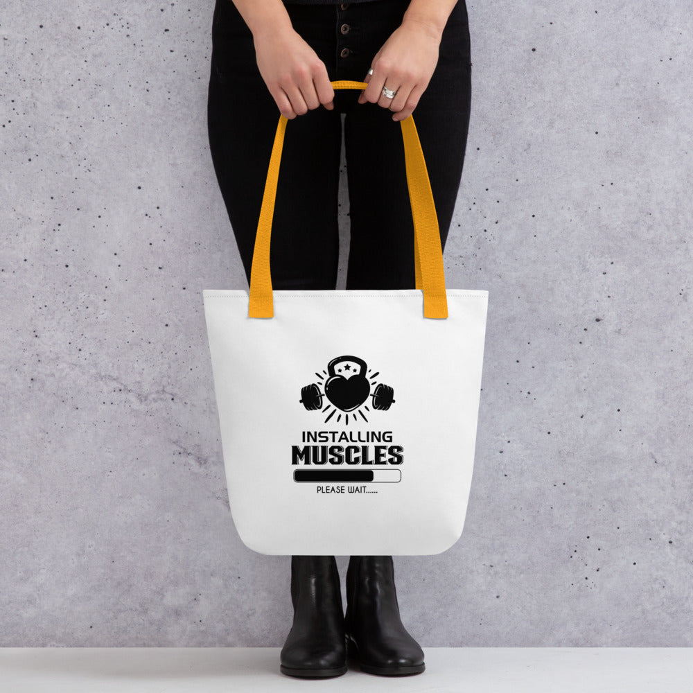 INSTALLING MUSCLES - Tote bag