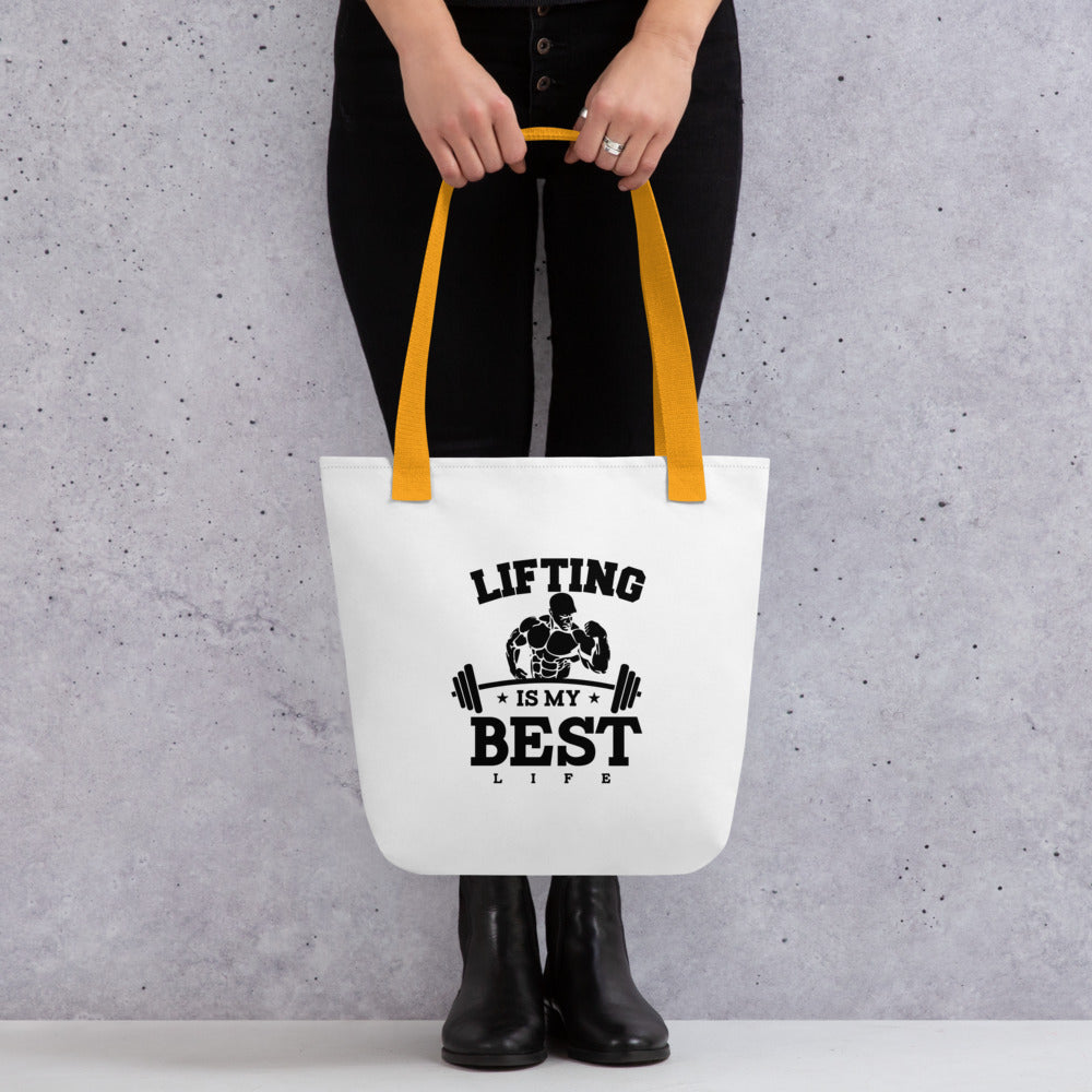 LIFTING IS MY BEST LIFE - Tote bag