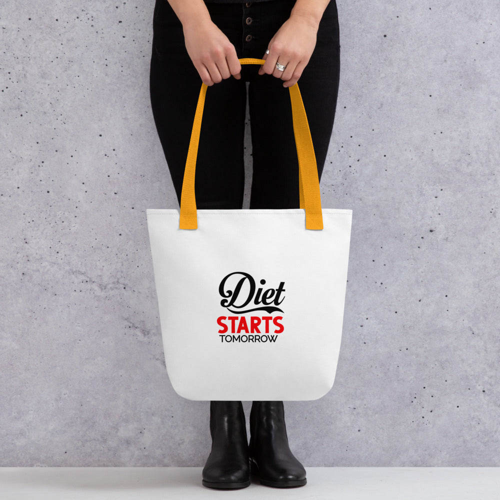 DIET STARTS TOMORROW - Tote bag