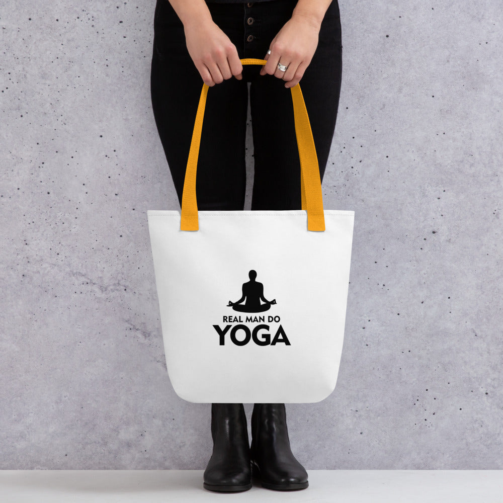 REAL MAN DO YOGA - Tote bag