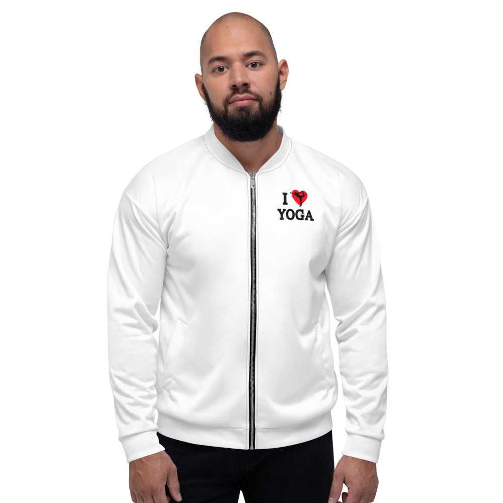 I LOVE YOGA - Unisex Bomber Jacket