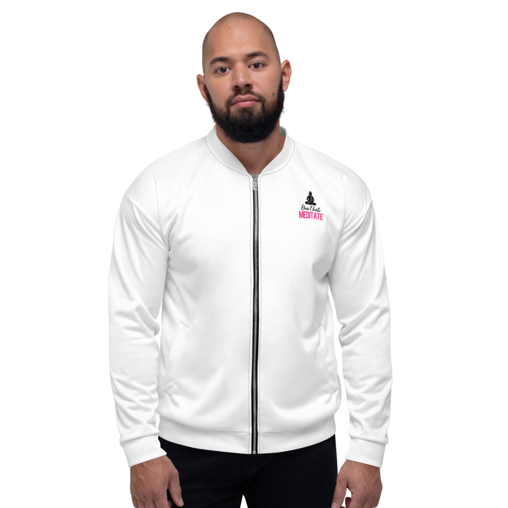 DON'T HATE MEDITATE - Unisex Bomber Jacket