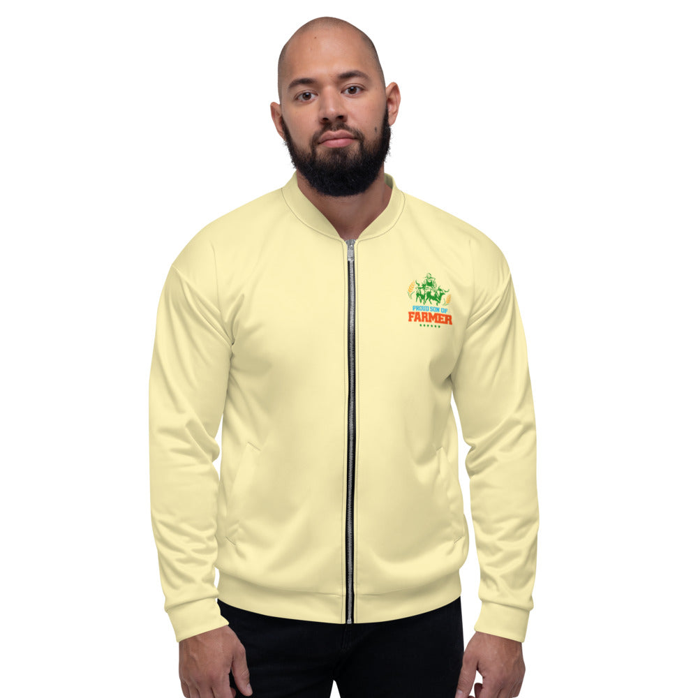 PROUD SON OF FARMER - Unisex Bomber Jacket