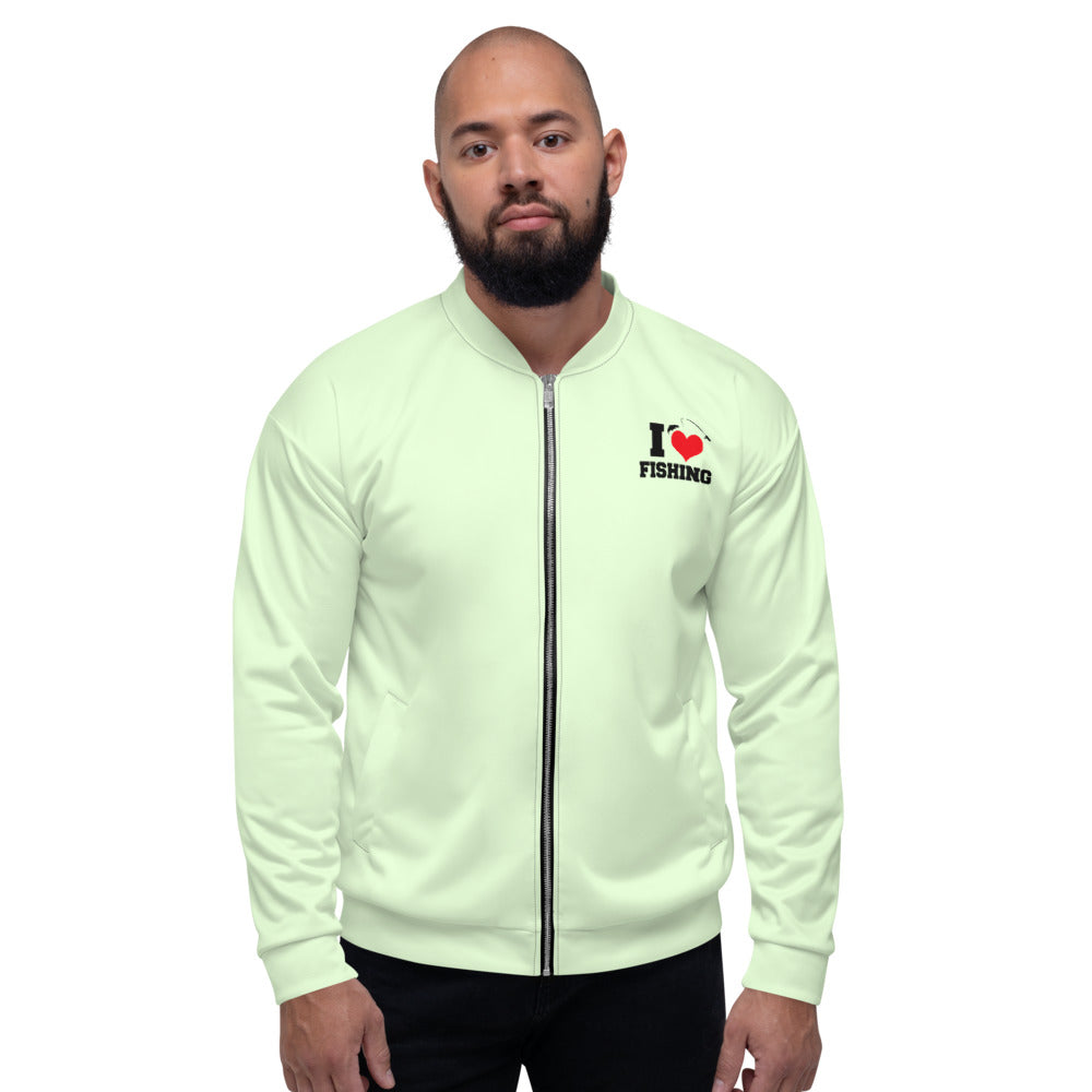 I LOVE FISHING - Unisex Bomber Jacket