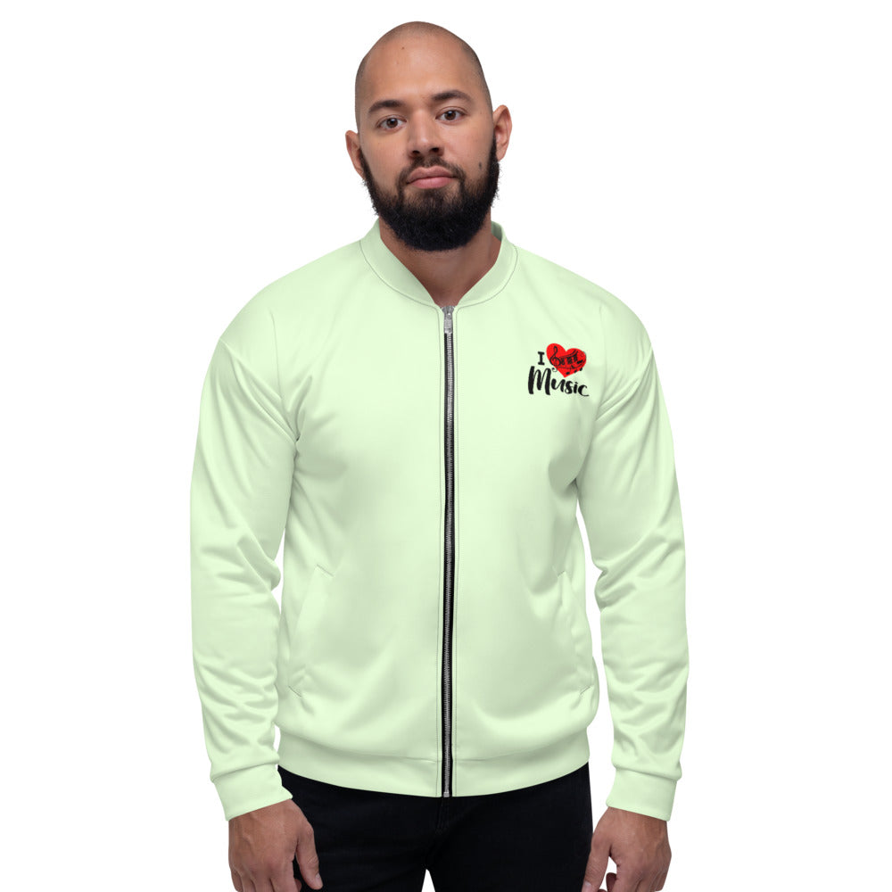 I LOVE MUSIC - Unisex Bomber Jacket