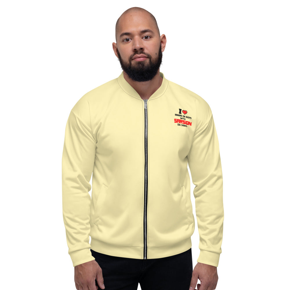 I LOVE MAKKI DI ROTI - Unisex Bomber Jacket