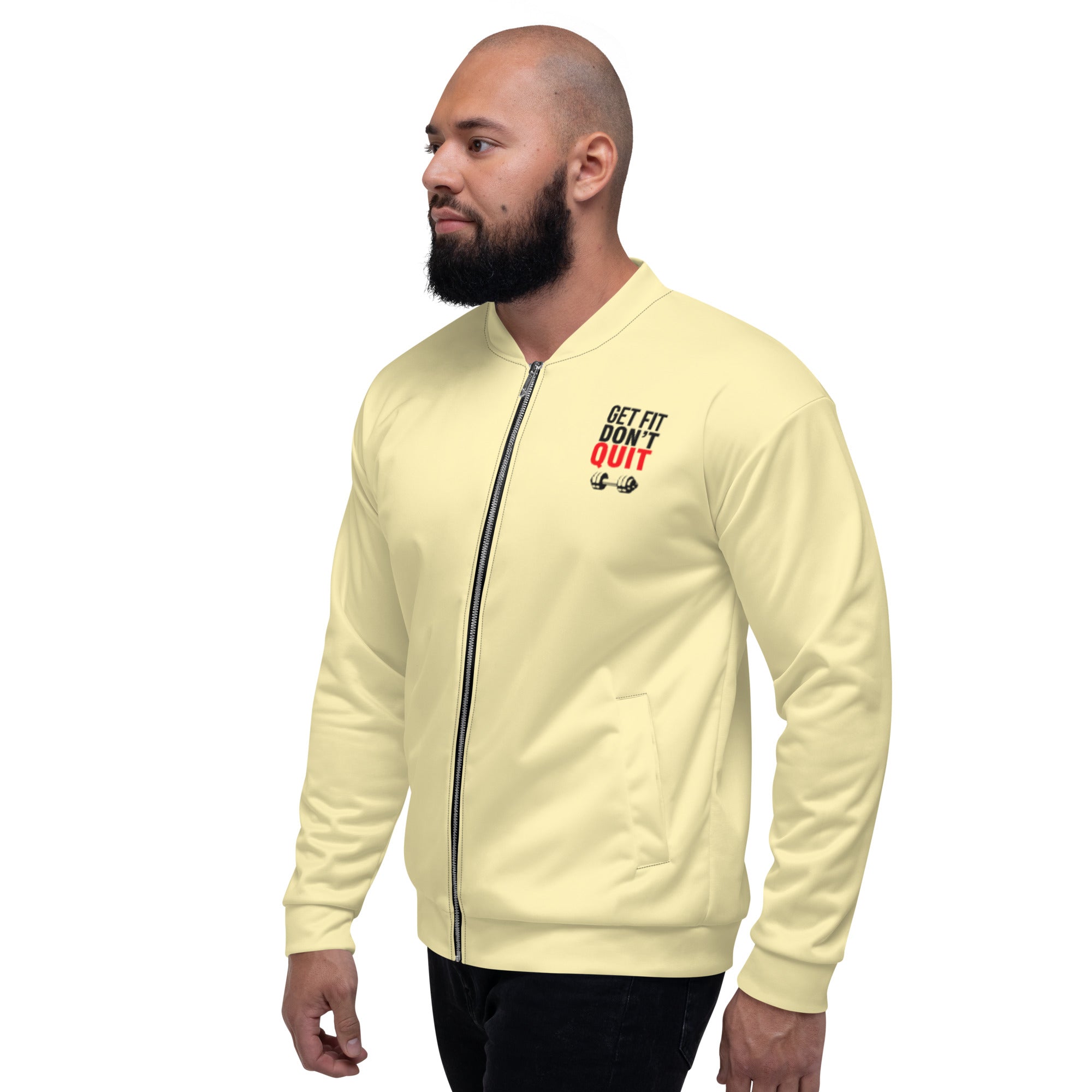 GET FIT DON'T QUIT - Unisex Bomber Jacket