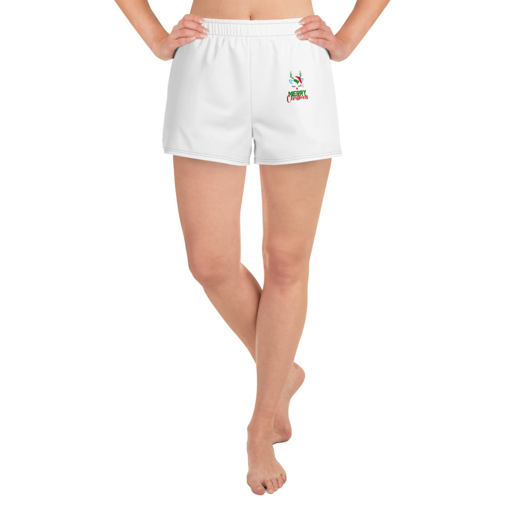 MERRY CHRISTMAS - Women's Athletic Short Shorts