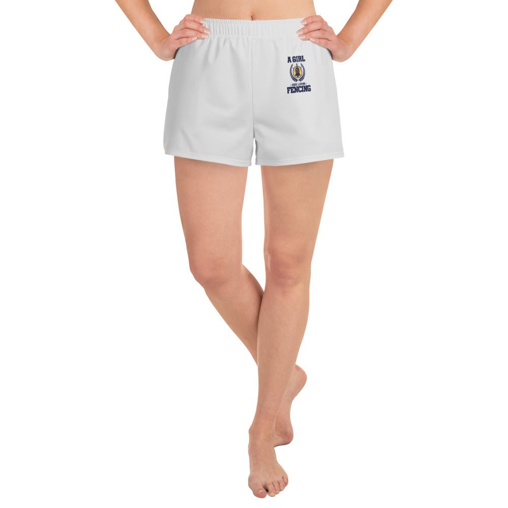 A GIRL WHO LOVES FENCING - Women's Athletic Short Shorts