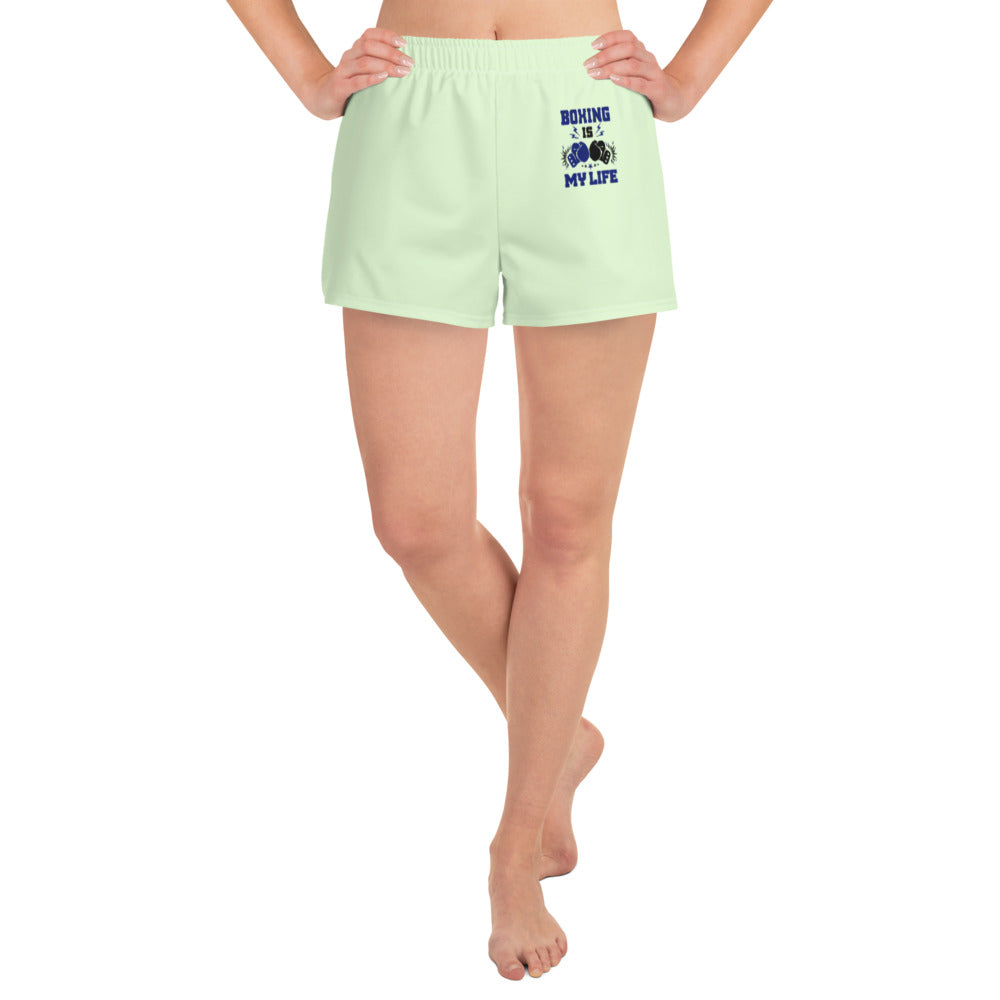 BOXING IS MY LIFE - Women's Athletic Short Shorts