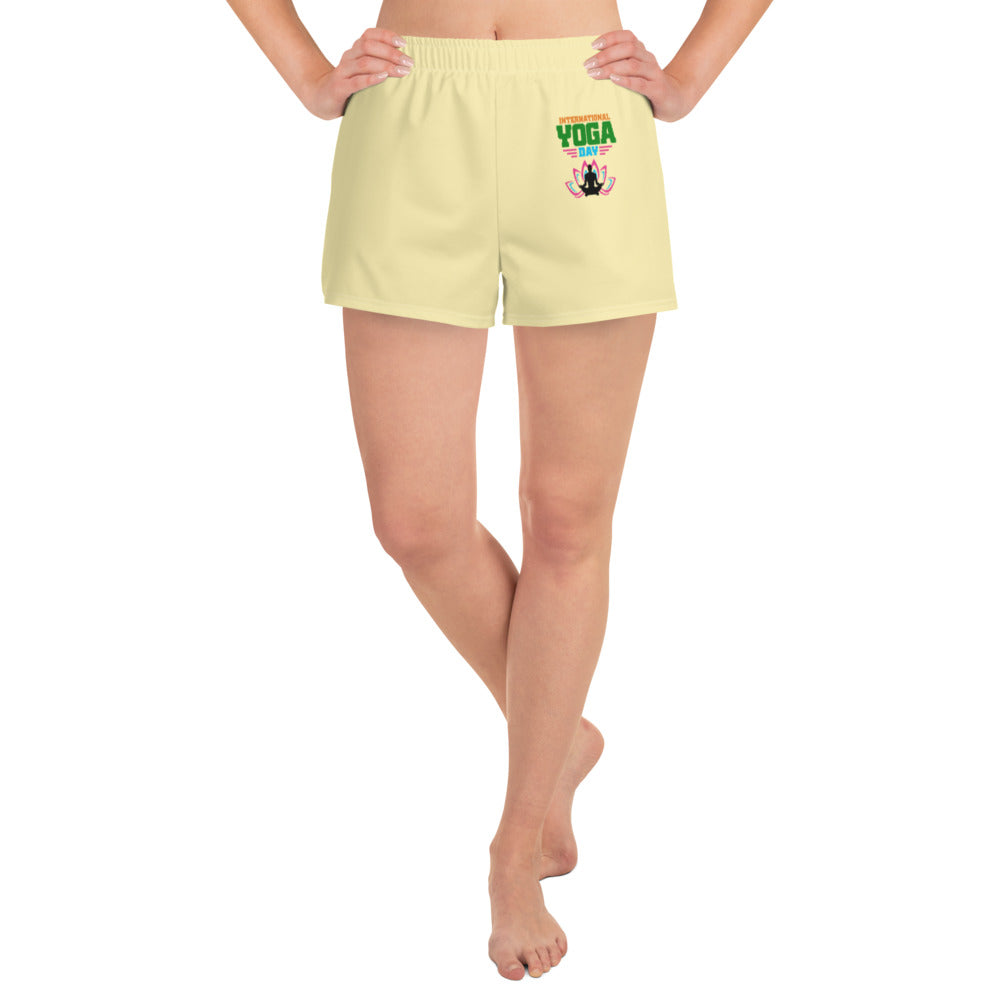 INTERNATIONAL YOGA DAY - Women's Athletic Short Shorts