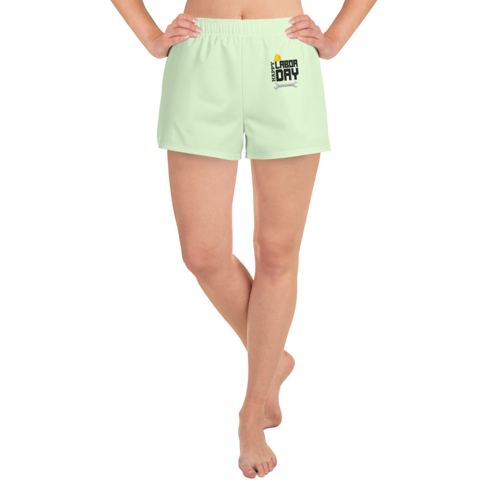 HAPPY LABOR DAY - Women's Athletic Short Shorts