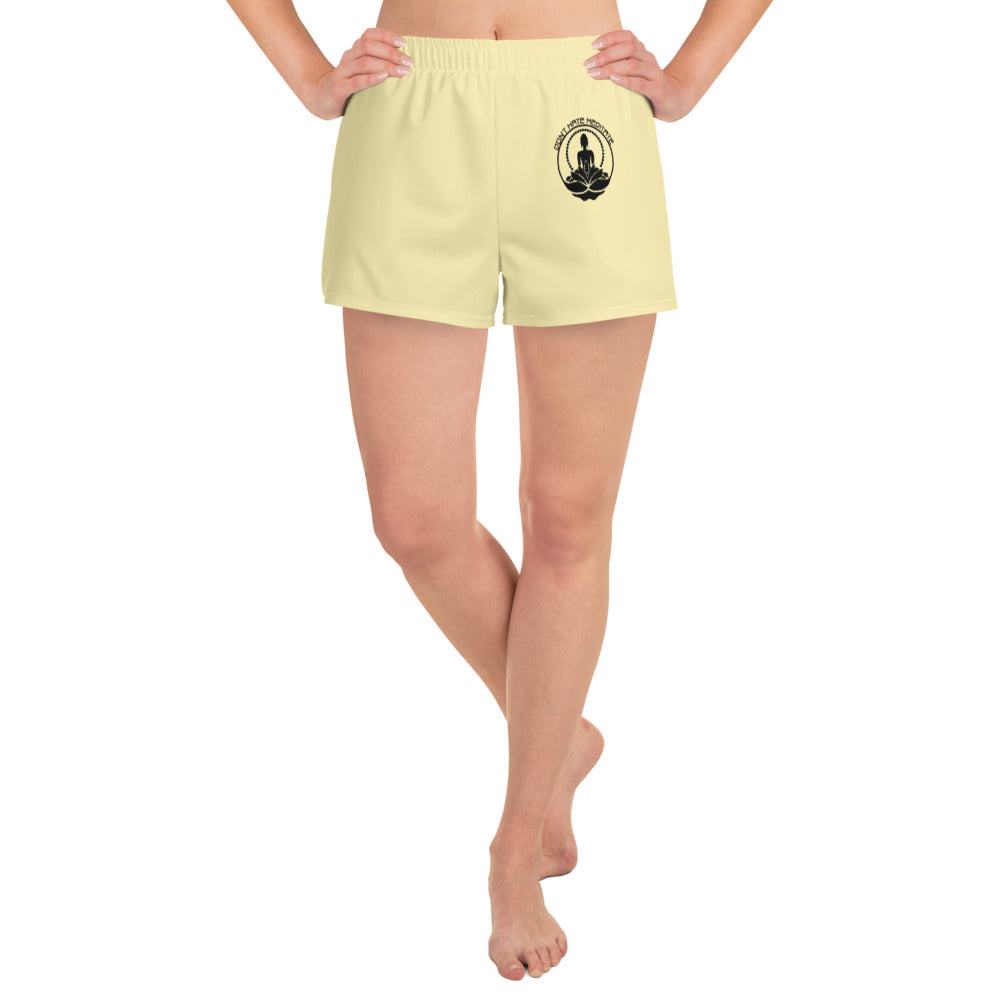 DON'T HATE MEDITATE - Women's Athletic Short Shorts