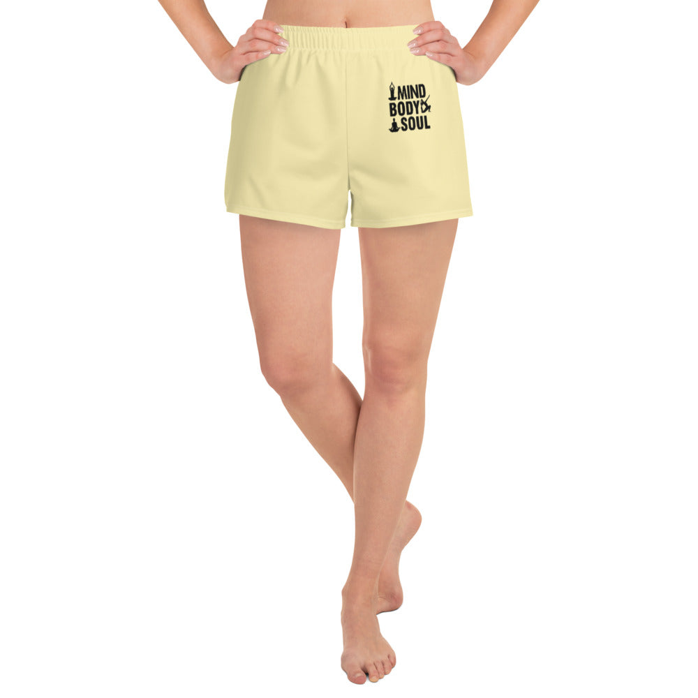 MIND BODY SOUL - Women's Athletic Short Shorts