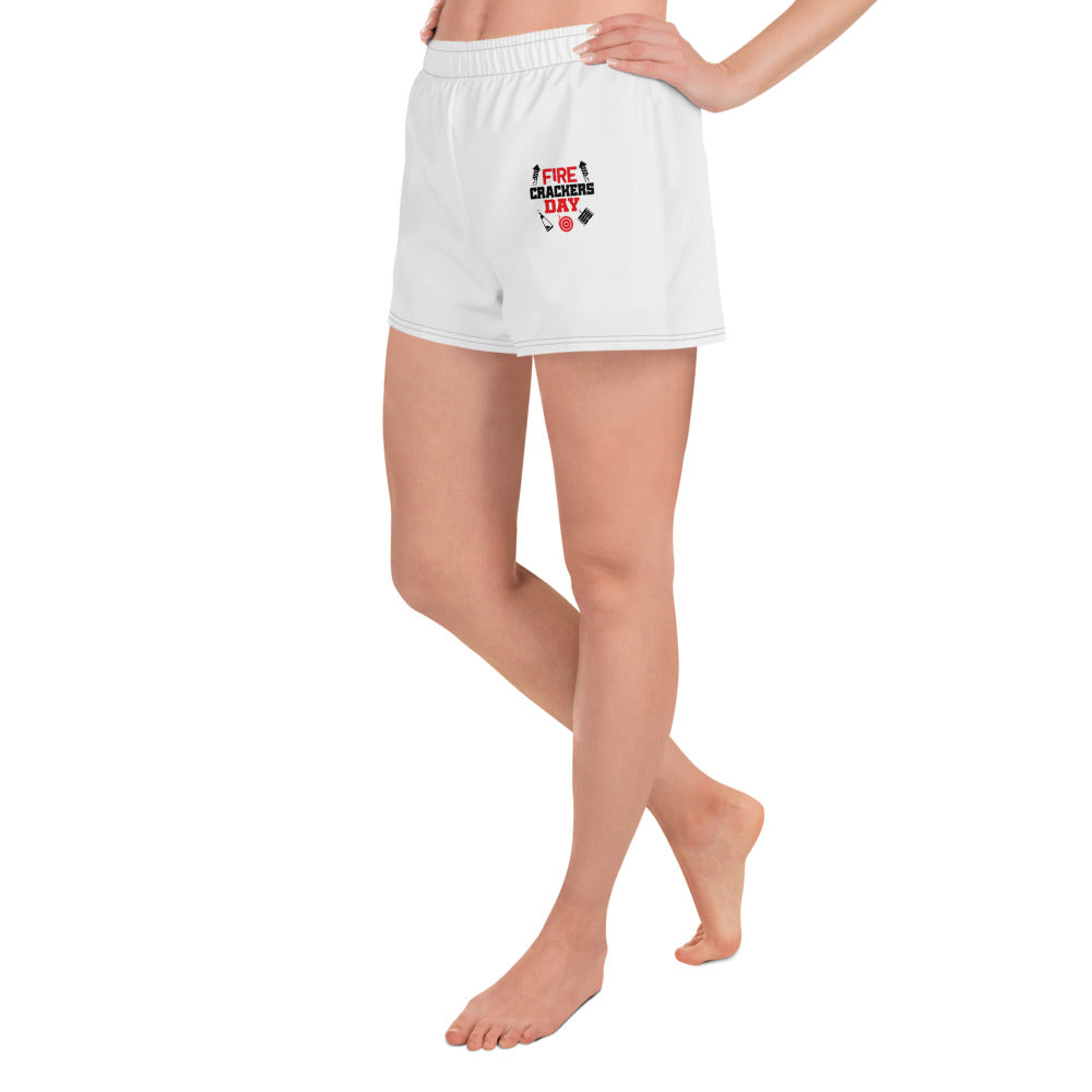 FIRE CRACKERS DAY - Women's Athletic Short Shorts