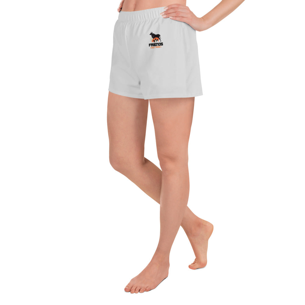 FRIENDS NOT FOOD - Women's Athletic Short Shorts