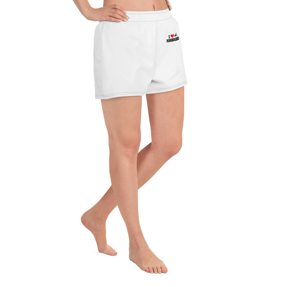 I LOVE KABADDI - Women's Athletic Short Shorts