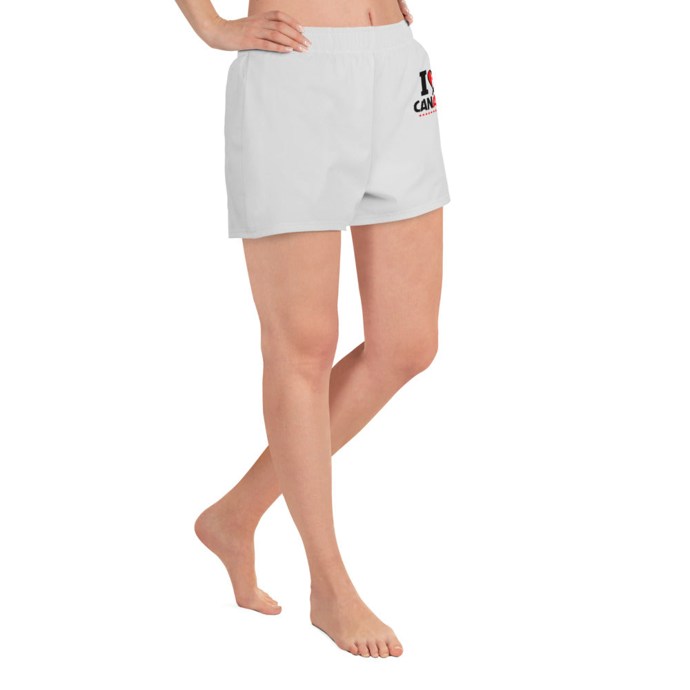 I LOVE CANADA - Women's Athletic Short Shorts