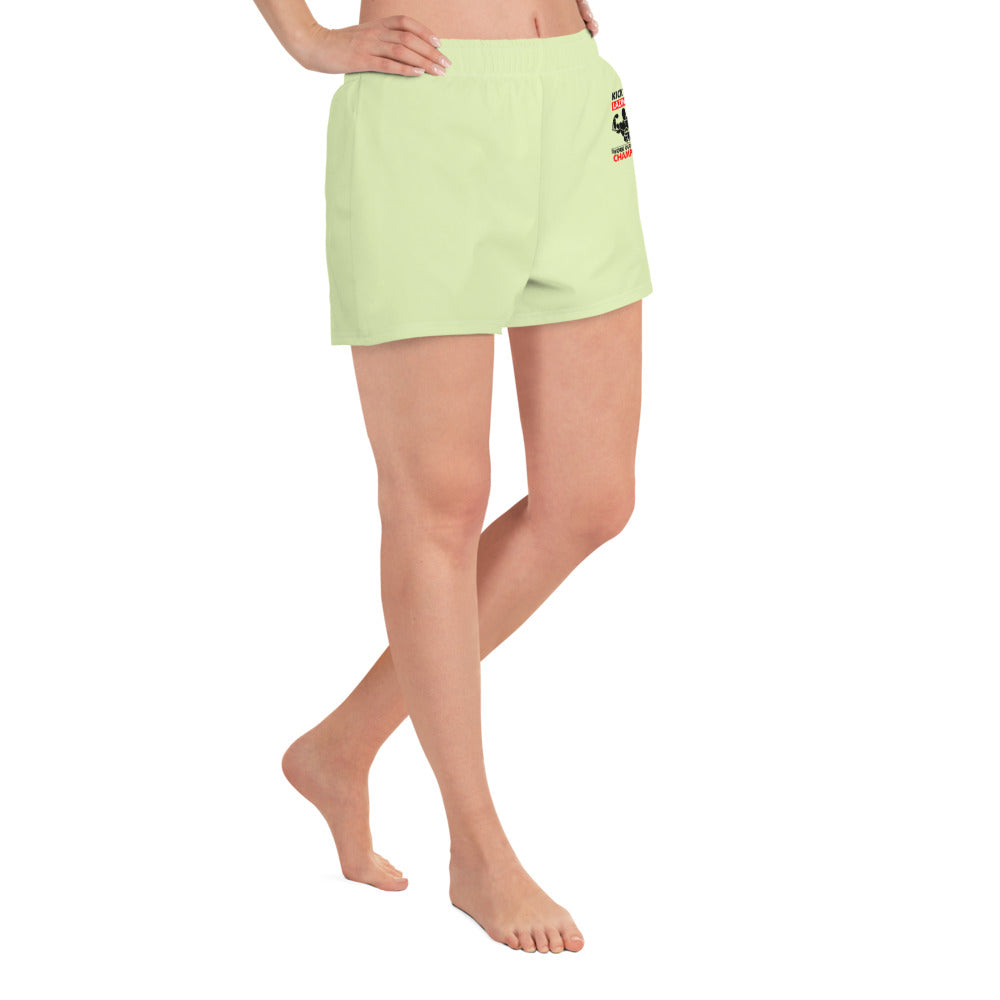 KICK OFF LAZINESS - Women's Athletic Short Shorts