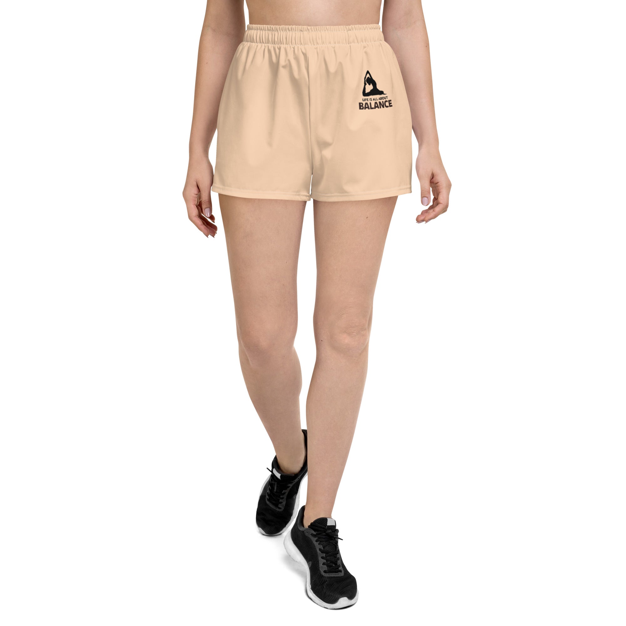 LIFE IS ALL ABOUT BALANCE - Women’s Recycled Athletic Shorts