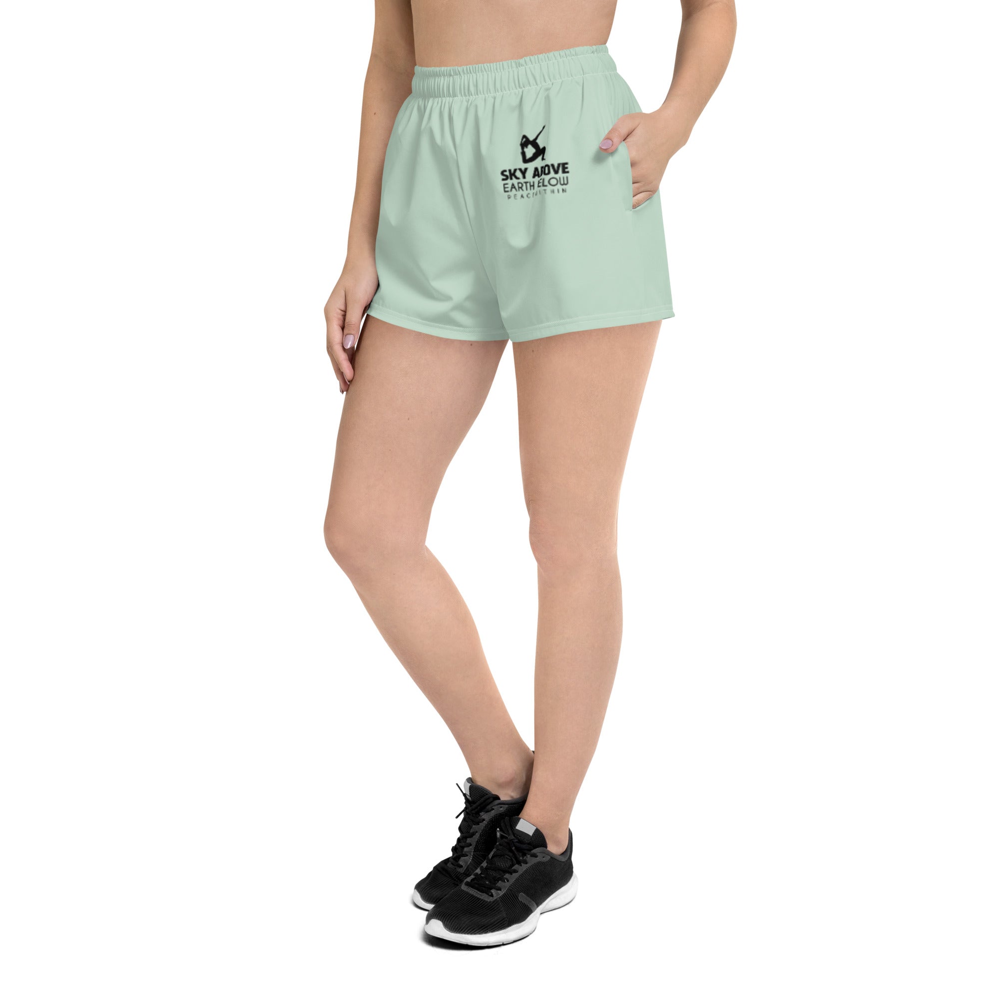 SKY ABOVE EARTH BELOW - Women’s Recycled Athletic Shorts