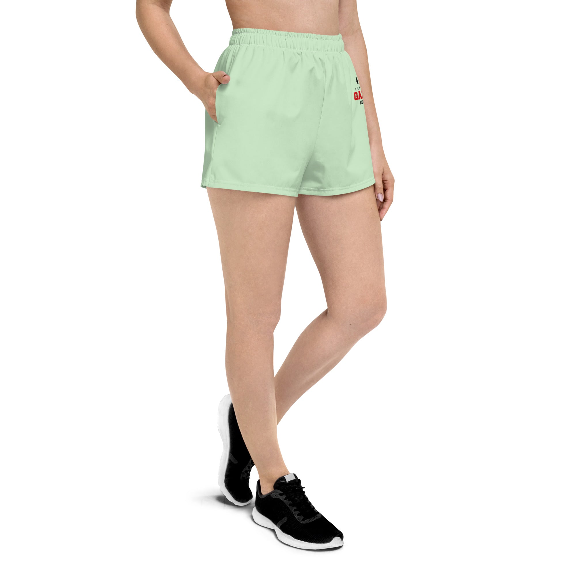 LET THE GAINS BEGIN - Women’s Recycled Athletic Shorts