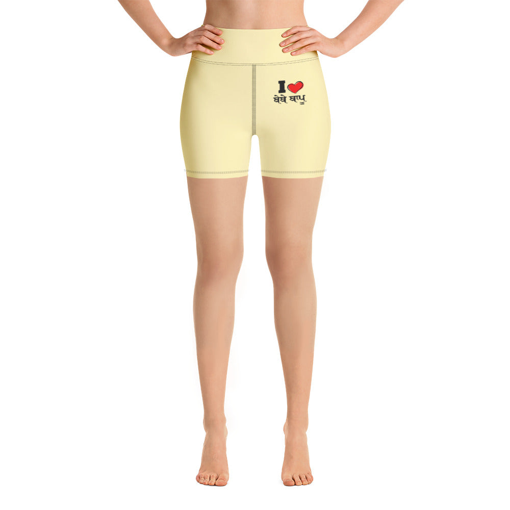 I LOVE BEBE BAPPU - Yoga Shorts