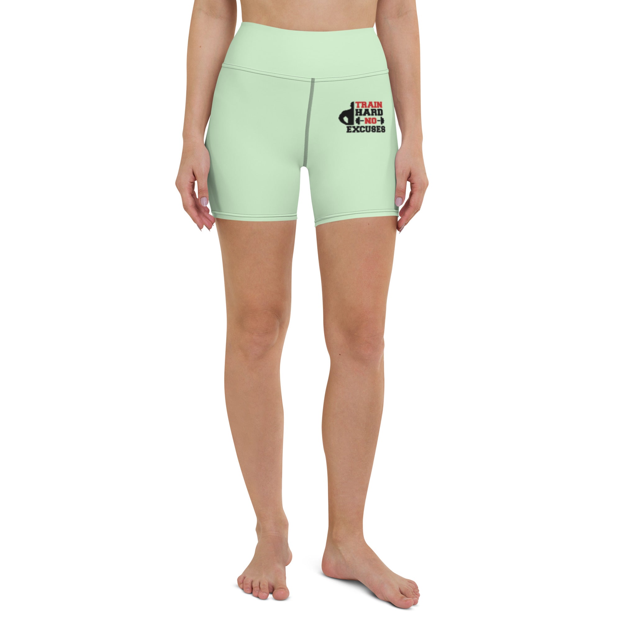 TRAIN HARD NO EXCUSES - Yoga Shorts