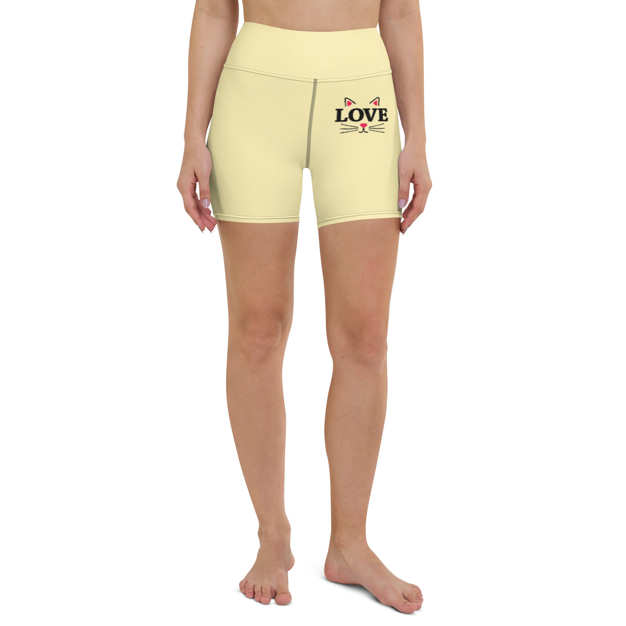 LOVE CATS - Yoga Shorts