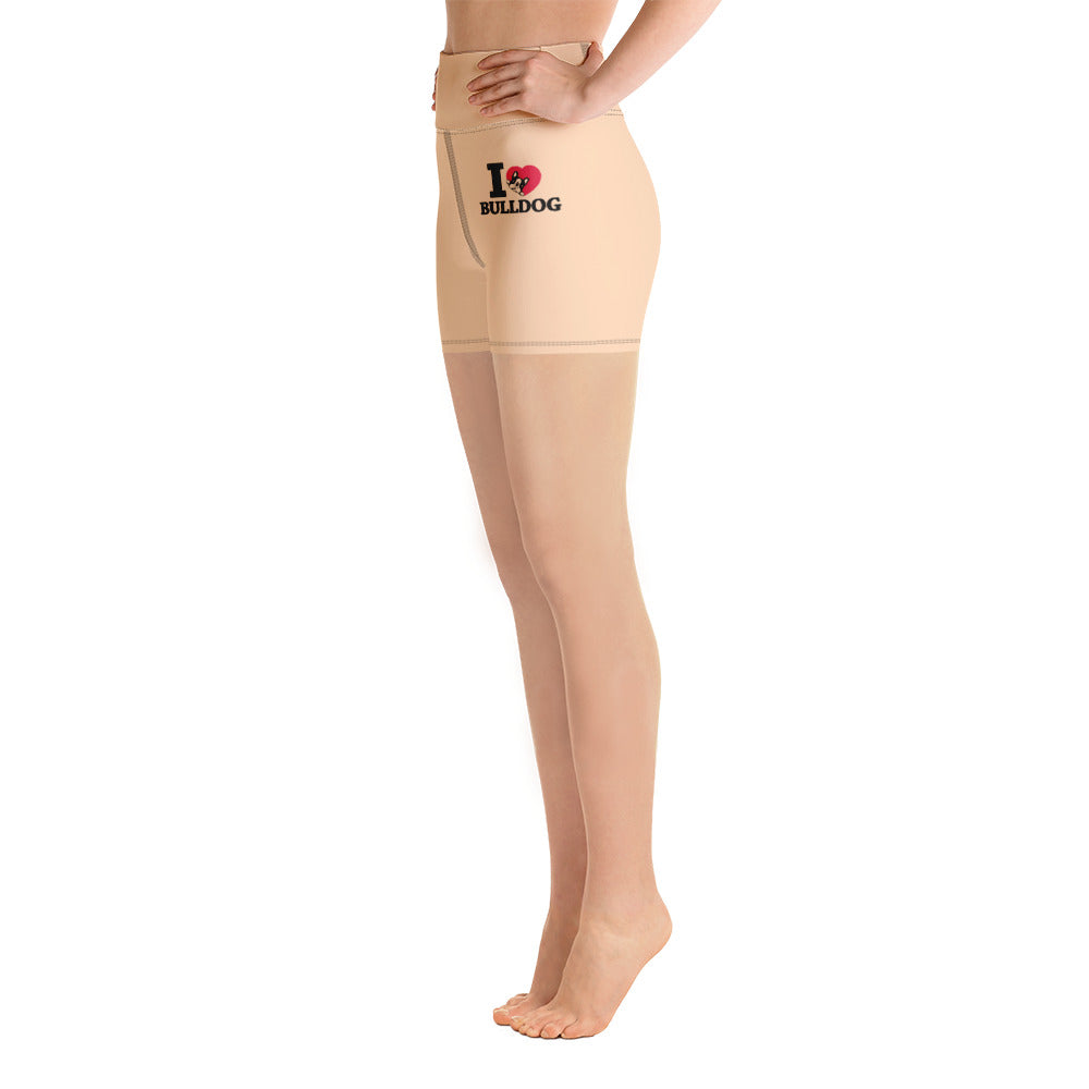 I LOVE BULLDOG - Yoga Shorts