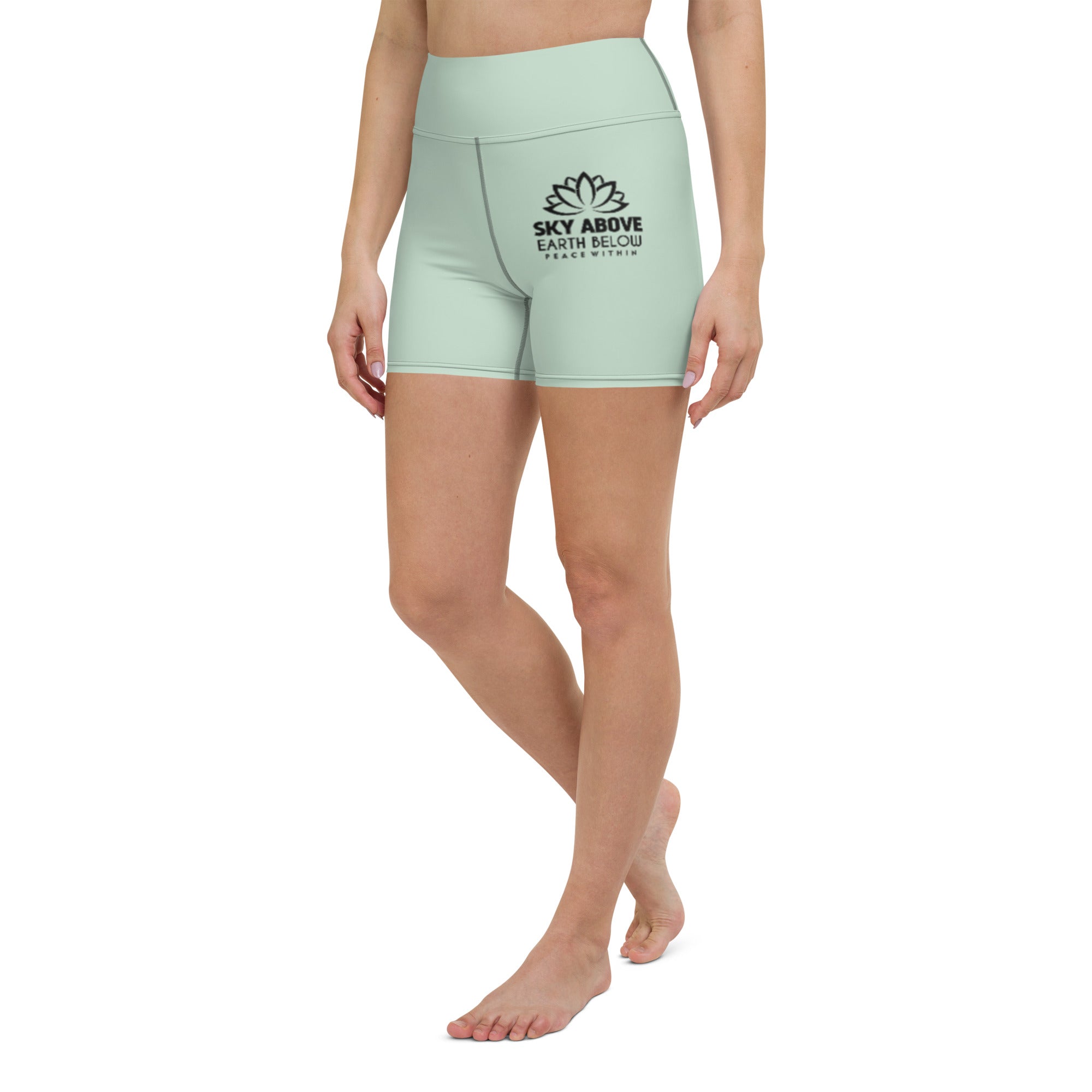 SKY ABOVE EARTH BELOW - Yoga Shorts