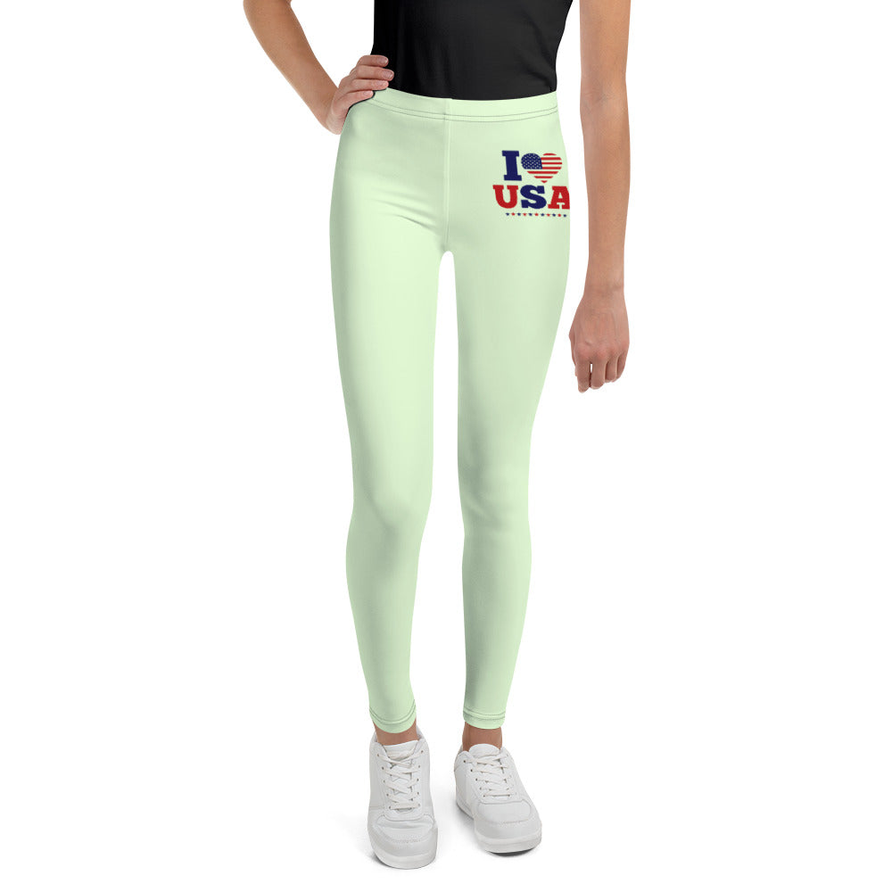 I LOVE USA - Youth Leggings