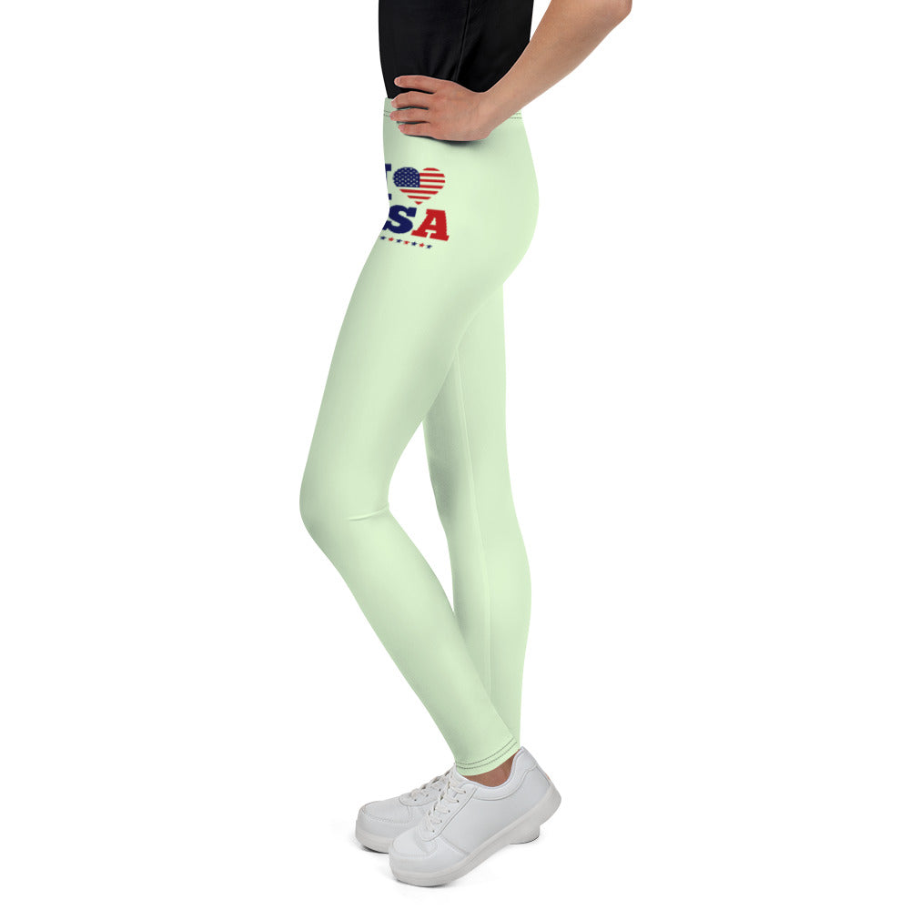 I LOVE USA - Youth Leggings