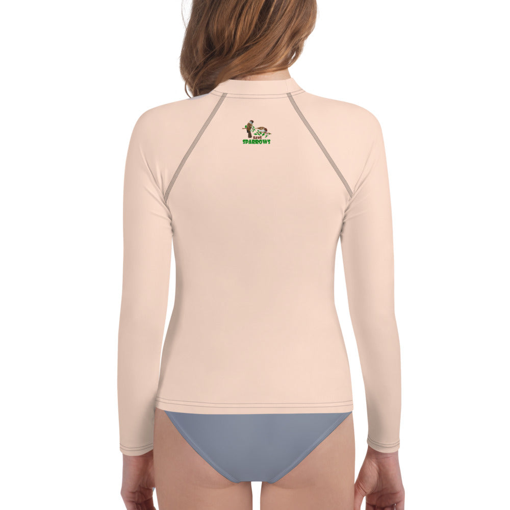 SAVE SPARROWS - Youth Rash Guard