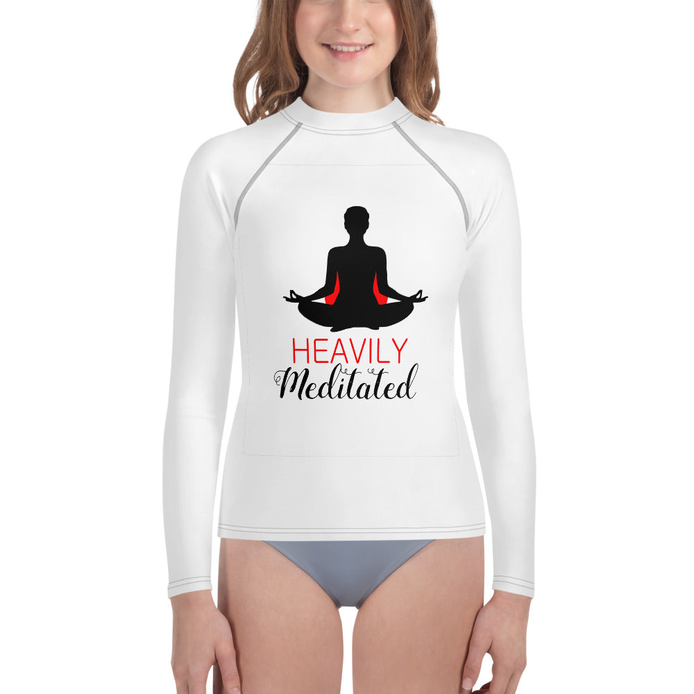 HEAVILY MEDITATED - Youth Rash Guard