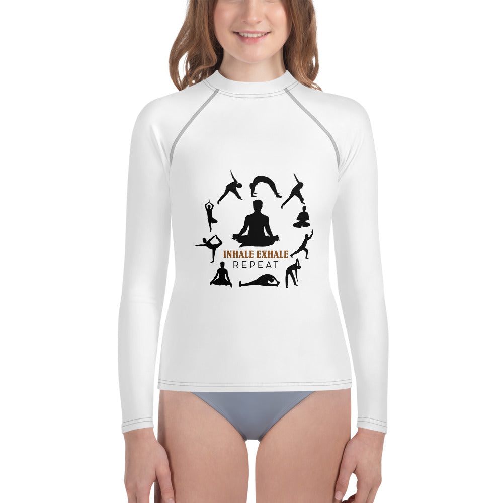 INHALE EXHALE - Youth Rash Guard