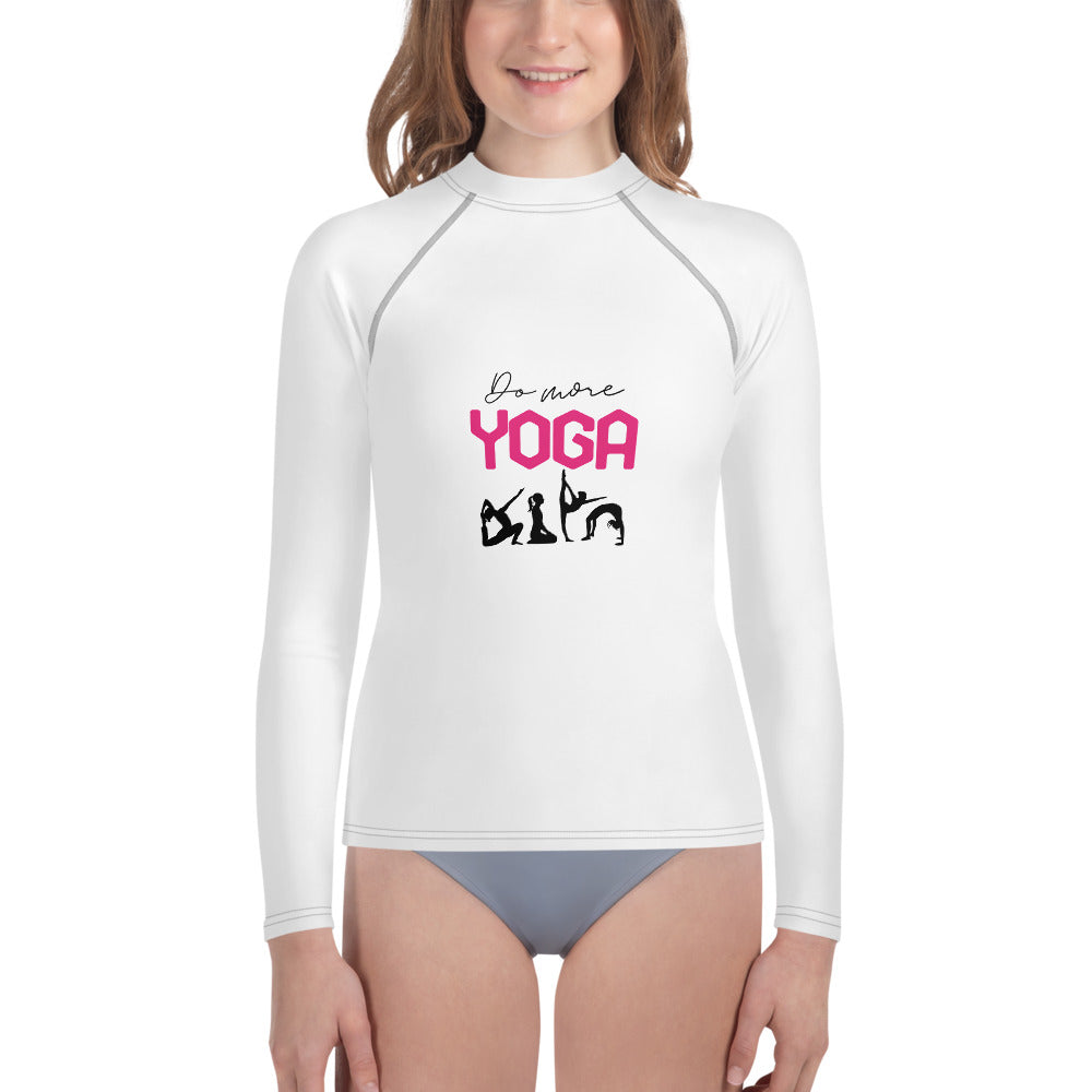 DO MORE YOGA - Youth Rash Guard