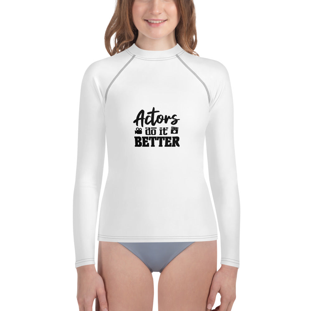 ACTORS DO IT BETTER - Youth Rash Guard