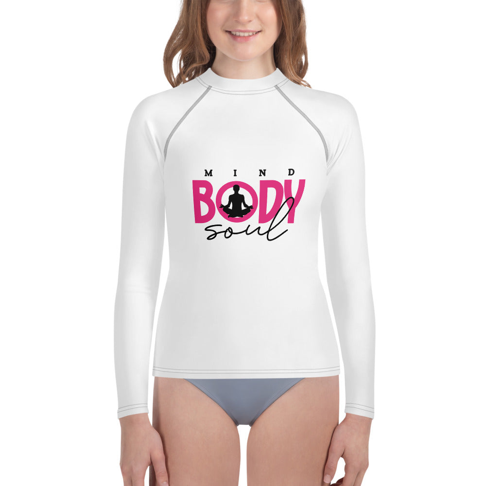 MIND BODY SOUL - Youth Rash Guard