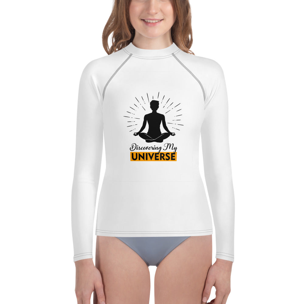 DISCOVERING MY UNIVERSE - Youth Rash Guard