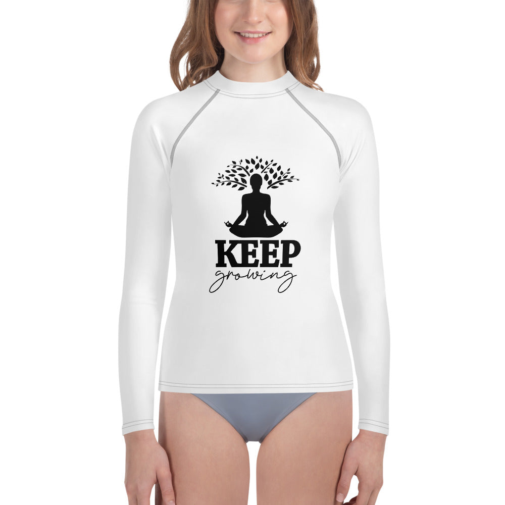 KEEP GROWING - Youth Rash Guard