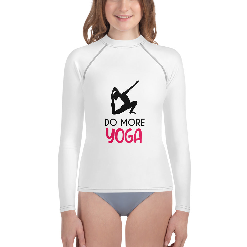 DO MORE YOGA - Youth Rash Guard