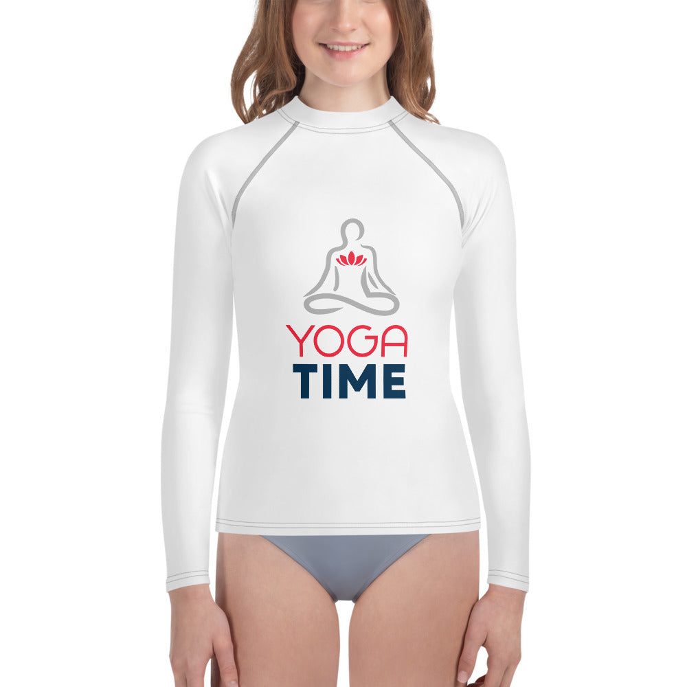 YOGA TIME - Youth Rash Guard