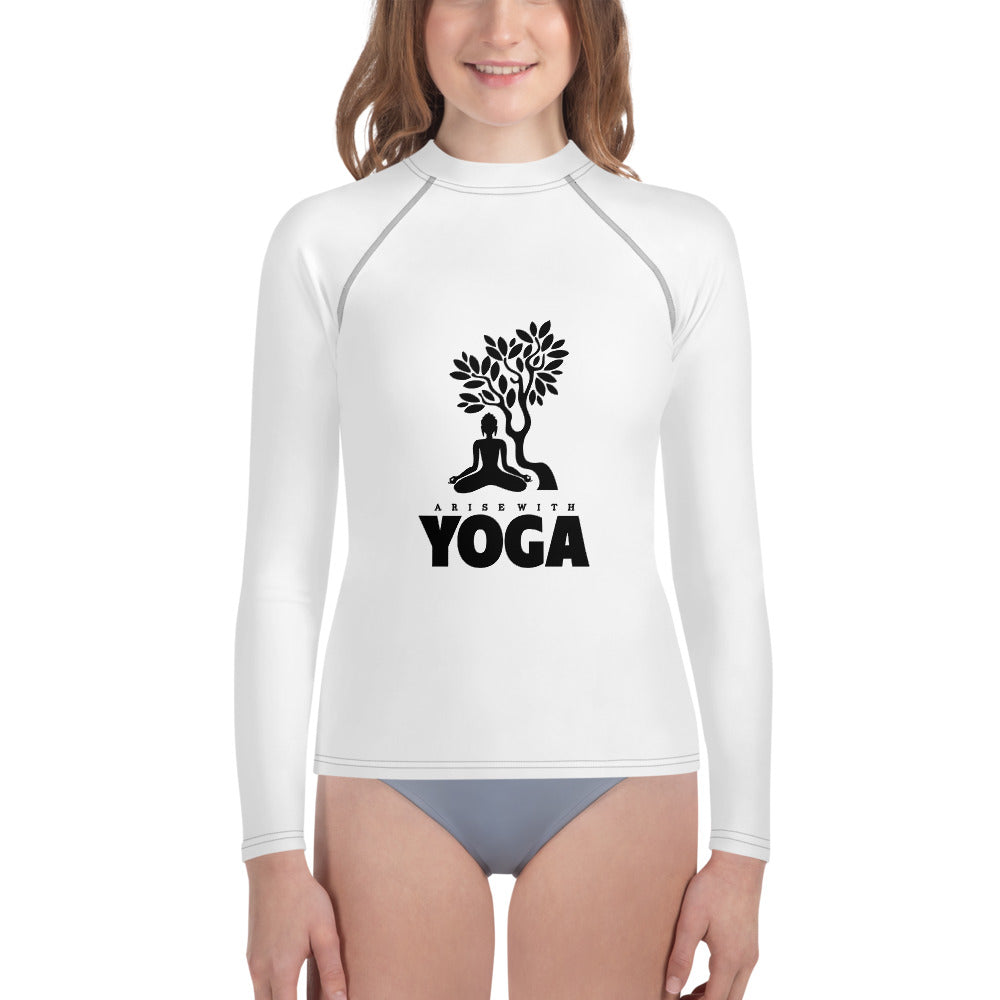 ARISE WITH YOGA - Youth Rash Guard