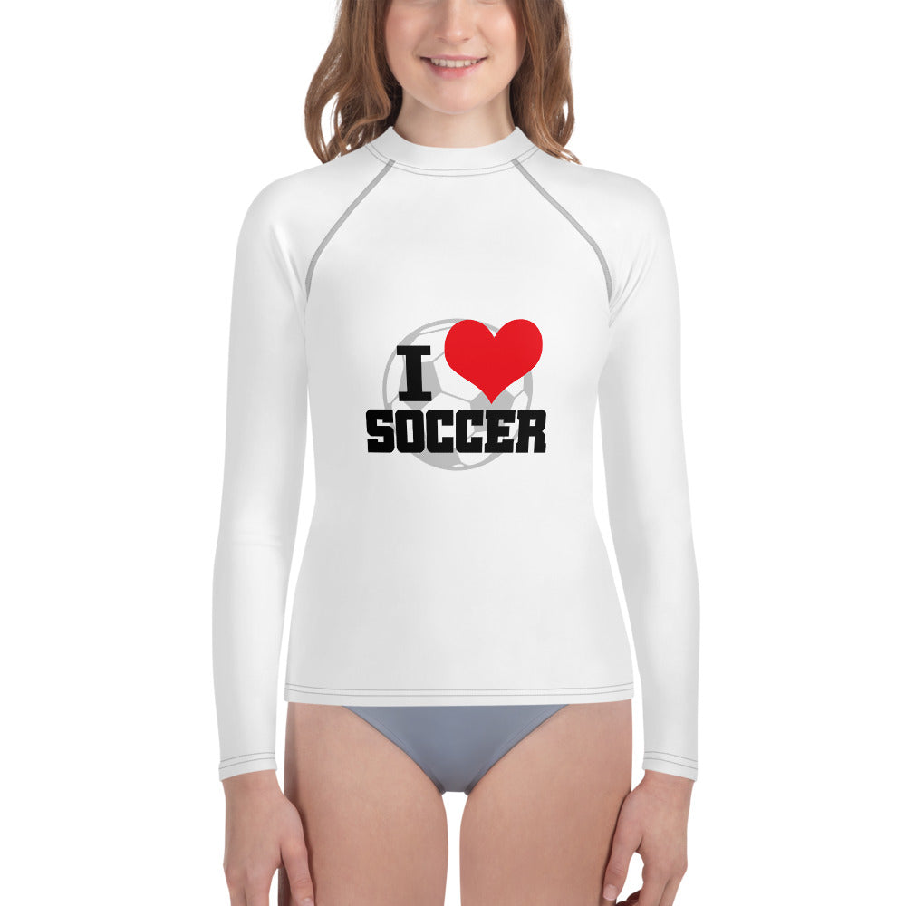 I LOVE SOCCER - Youth Rash Guard