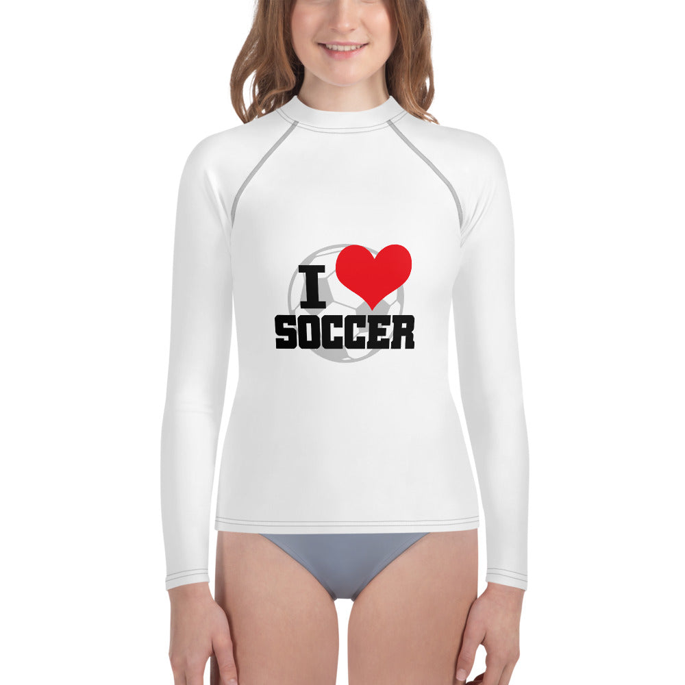 I LOVE SOCCER - Youth Rash Guard