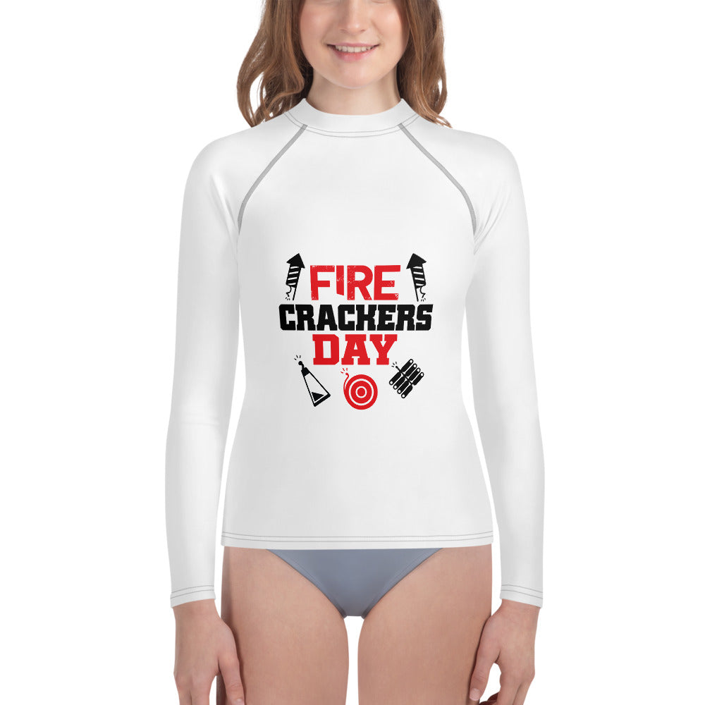 FIRE CRACKERS DAY - Youth Rash Guard