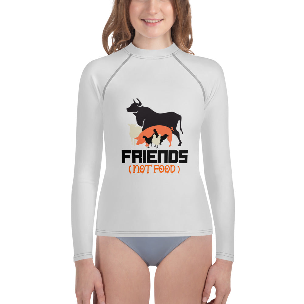 FRIENDS NOT FOOD - Youth Rash Guard